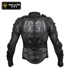 SULAITE Armadura Protectora de Cuerpo Completo para Motociclismo, Equipo de Ciclismo Transpirable Unisex Negro Rojo - Product Image 5