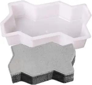 Diy Tuin Plastic Pad Bestrating Bakstenen Mal Patio Pad Maker Beton Baksteen Schimmel Bestrating Stepping Cement Bakstenen Stenen Weg Mallen