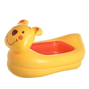Eco-friendly PVC Inflatable Little Animal <strong>Bath</strong> Tub Custom Model <strong>Foldable</strong> Baby Bathtub for Infant Bathing - Product Image 3