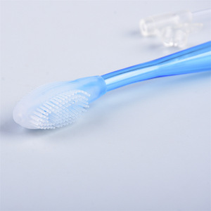 Irrigador oral desechable médico, irrigador oral de presión negativa dental, cepillo de dientes de silicona de doble propósito para el cuidado bucal. - Product Image 2
