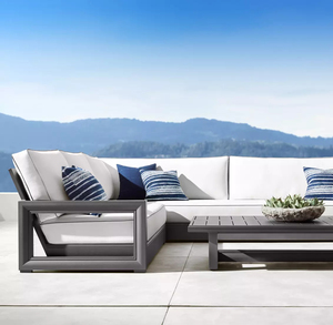 Juego de Sofás de Aluminio para Todo Clima, Personalizado, Silla y Mesa de Jardín para Patio, Muebles de Diseño Innovador para Exteriores - Product Image 2