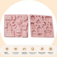 Nueva Serie Temática Festiva: Moldes de Silicona para Hornear en Forma de Estrella, Luna, Castillo y Concha, para Pudín de Chocolate y Pasteles Pequeños al Estilo Francés, Aptos para Horno y de Grado Alimenticio