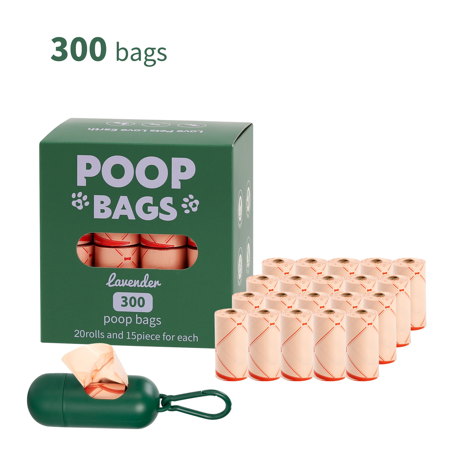 Coffret 20 rouleaux + distributeur