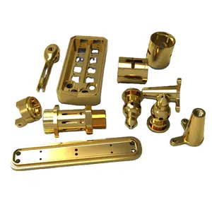 Wholesale Custom Fabrication Service CNC Machining and Turning Brass Parts Threaded and Turned Metal Steel Stainless Parts