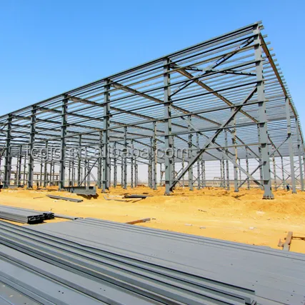 Geprefabriceerde Stalen Magazijn/Werkplaats/Hangar/Hall Stalen Structuur Prijs