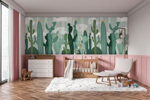 ภาพติดผนังรูปหมีขั้วโลกวอลล์เปเปอร์ติดผนังลายกระต่ายเห็ดกระดาษสำหรับเด็กห้องนอน - Product Image 6