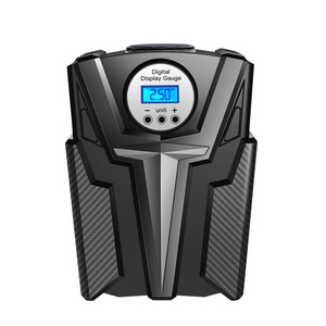 เครื่องสูบลมยาง 22 กระบอกสูบ 35 ลิตร พร้อมจอ LCD แสดงผล ปิดอัตโนมัติ 12V สีดำ กระบอกสูบเดี่ยว - Product Image 4
