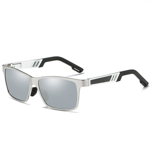 Gafas de Sol de alta calidad con bisagras de resorte Marco de aluminio y <span class=keywords><strong>magnesio</strong></span> Gafas de sol polarizadas UV400 para hombres - Product Image 3