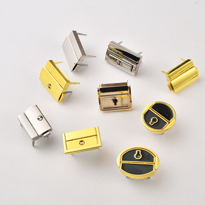 Lockable Metal Snap Clasps Square Buckles For Bags Luggage Hardware Accessories Security Feature - Product Image 3