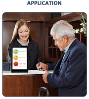 Tablette Android de bureau YC-L106 10,1 pouces, écran tactile, affichage publicitaire POS, kiosque de commentaires clients, affichage WIFI