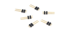 Conector de pin header de paso de 3.0mm, de una sola fila, recto, de plástico de dos capas, H:4.0mm, 1*2P - Product Image 2