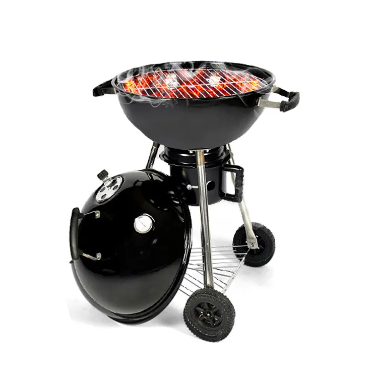 Premium Portable Black Original Kettle Series Outdoor Barbecue Tool griglie per Barbecue a carbone con carrello