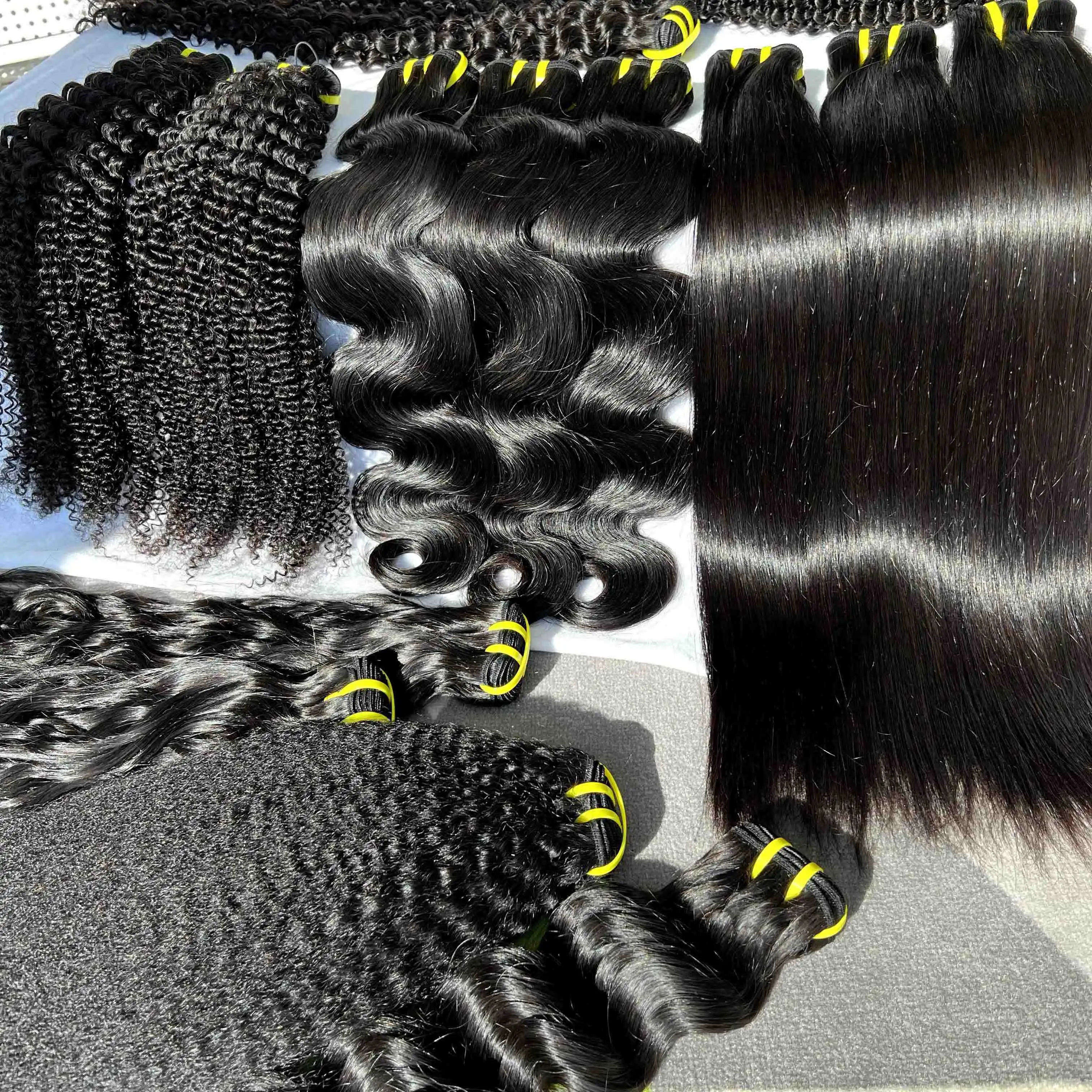 GDYhair 12A Indian Human Hair Bundle Cheap Straight 100% Double Drawn Brazilian Virgin Human Hair Bundles Vendors