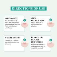 BREYLEE Nouveautés Arbre à Thé Naturel 0.3mm Acné Spot Pimple Patch pour la Nuit