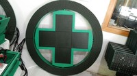 Extérieur imperméable élevé P16 spécial croix de pharmacie led affichage