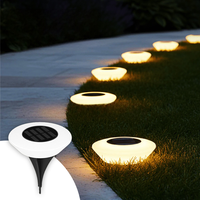 Nouvelle lampe LED solaire étanche en plastique pour jardin extérieur, style pastoral, décoration au sol et murale, lumière souterraine