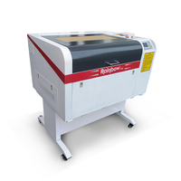 Plóter Láser CO2 Ruida 6040 de 50W 60W 80W, Máquina de Corte Láser CO2 A2 para Grabado en Acrílico, Caucho, Logos, Pendientes y Joyas de 40 x 60