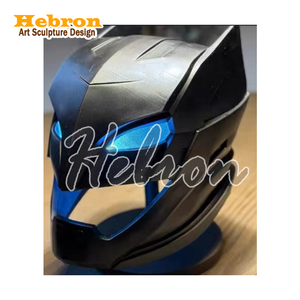 Masque de casque Batman Black <span class=keywords><strong>Knight</strong></span> repuissé, série dommages de combat, accessoire de costume de super-héros pour jeu de rôle, Halloween, festival, événement - Product Image 3