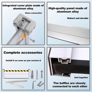 Barrera contra inundaciones a <span class=keywords><strong>precio</strong></span> de fábrica, de fácil instalación, barrera rápida contra inundaciones de aluminio para <span class=keywords><strong>el</strong></span> hogar, entradas de <span class=keywords><strong>metro</strong></span>, seguridad. - Product Image 4