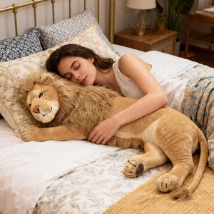 Peluches <span class=keywords><strong>de</strong></span> León, Lindos y Relajantes, <span class=keywords><strong>Muñecos</strong></span> <span class=keywords><strong>de</strong></span> Peluche <span class=keywords><strong>de</strong></span> Animales Salvajes, Almohadas Decorativas, Regalos para Niños, <span class=keywords><strong>Muñecos</strong></span> para Coche, OEM/ODM - Product Image 6