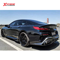 Kit de Carrocería XTREME con Divisores Laterales de Fibra de Carbono Seca TAKD y Alerón para BMW Serie 8 G16 840i M850i 2019-2023