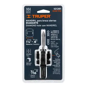 Truper 7/16 'Mandrel สำหรับเจาะเพชรบิตการก่ออิฐ & คอนกรีตเจาะประเภทสินค้า - Product Image 2