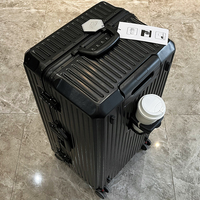 Valise d'ordinateur multifonctionnelle grande capacité avec roulettes silencieuses et cadre en aluminium durable pour hommes et femmes