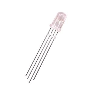 ไฟ LED สีใส 5 มม. แบบฟูลคัลเลอร์ แคโทดทั่วไป/แอโนดทั่วไป สี่ขา RGB ควบคุมได้ แสงเจ็ดสี - Product Image 1