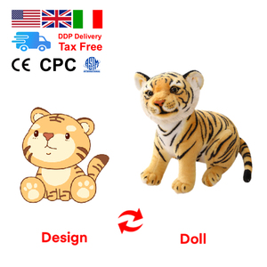 Peluche personnalisée en tissu, grande <span class=keywords><strong>taille</strong></span>, motif raton laveur orange <span class=keywords><strong>de</strong></span> dessin animé, avec possibilité <span class=keywords><strong>de</strong></span> personnalisation OEM et <span class=keywords><strong>de</strong></span> changement <span class=keywords><strong>de</strong></span> tenue, rembourrée <span class=keywords><strong>de</strong></span> coton PP - Product Image 6