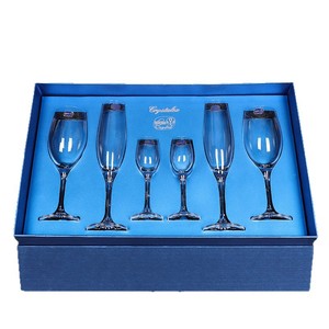 Eva Crystal Glass 6 Piece Set 301 400ml Dishwasher Safe Wine <b>Champagne</b> Dessert Glasses Gift <b>Box</b> - Product Image 2