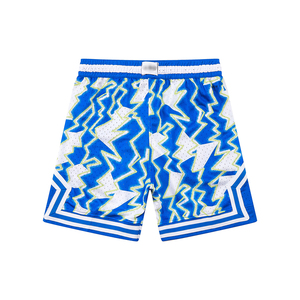 <span class=keywords><strong>Pantaloncini</strong></span> da <span class=keywords><strong>Basket</strong></span> con Motivo Astratto <span class=keywords><strong>Blu</strong></span>, Traspiranti e ad Asciugatura Rapida per Uomini, Donne e Adulti, Abbigliamento Sportivo per Allenamento e Palestra - Product Image 2