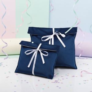 Fashion Velvet Envelope <b>Bag</b> Portable Ribbon Luxury Custom Logo Reusable Luxury Soft Velvet Wedding Gift <b>Packaging</b> <b>Bag</b> - Product Image 1