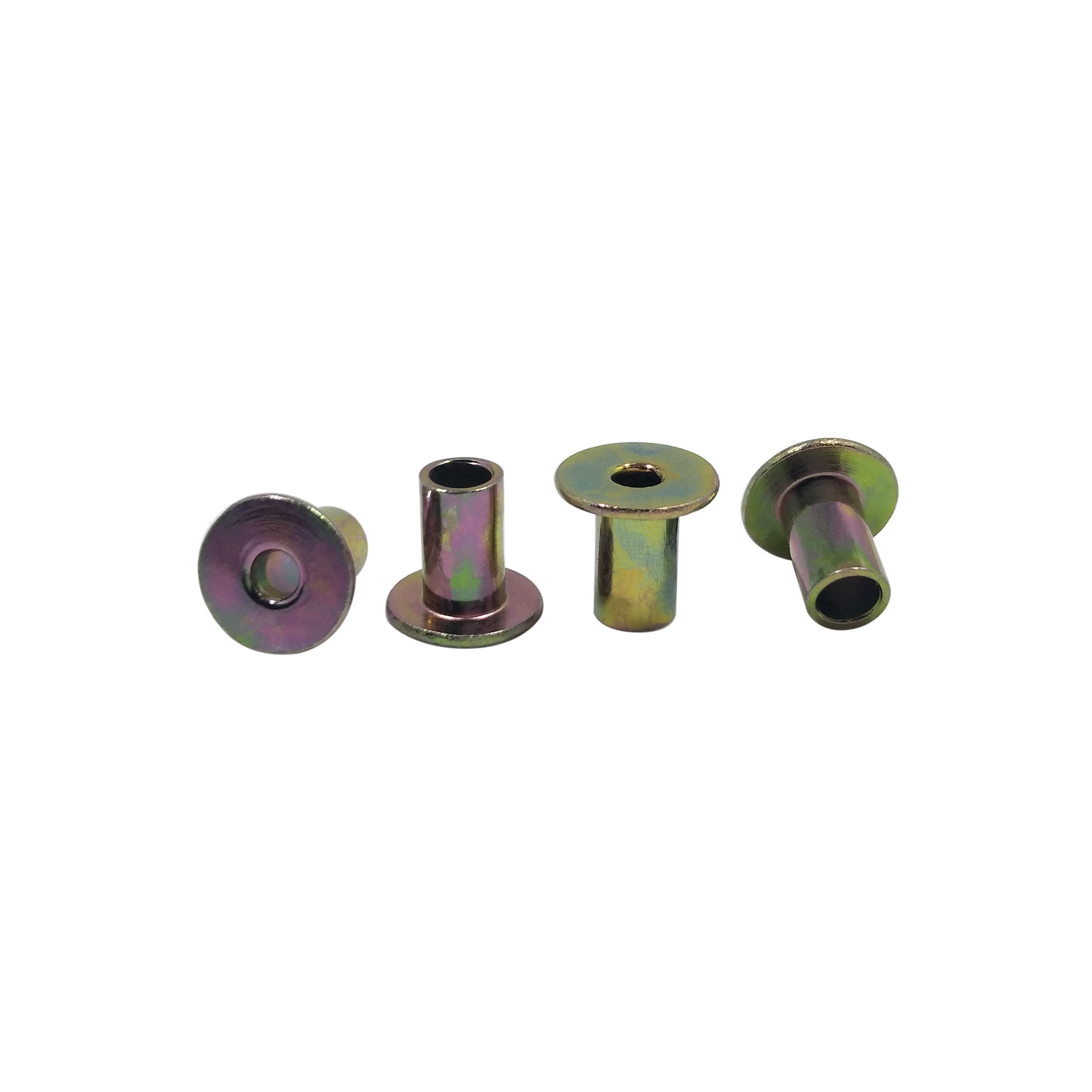 Colorful Plated Manufacturer Stocks Available Flat Head Bonding Alternatives RIvets Full Tubular Truck Hollow Rivet