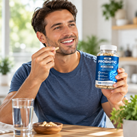 Complément Probiotique à Marque Blanche OEM, Capsules Molles Prébiotiques avec Enzymes Digestives pour Soutenir la Santé Intestinale