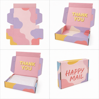 Boîte d'expédition pliable en carton ondulé avec impression personnalisée en couleur, logo personnalisé, vente en gros, directement de l'usine, OEM