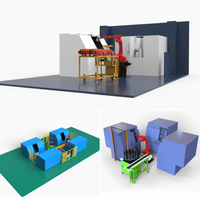 Nouvelle station de soudage robotisée automatique à 6 axes en acier, facile à utiliser, avec alimentation triphasée 380V et garantie d'un an