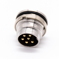 Conector M16 de 6 pines Conector roscado AISG para aplicaciones electrónicas