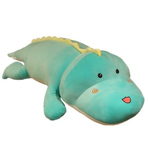 Coussin géant en peluche <span class=keywords><strong>dinosaure</strong></span>, oreiller de repos avec visage brodé et rembourrage suffisant pour la sieste au bureau et la détente à la maison - Product Image 3