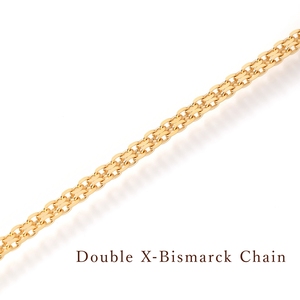 K18 Double X-Bismarck Design 18cm5g Pulsera de joyería de cadena de mano para uso diario - Product Image 2