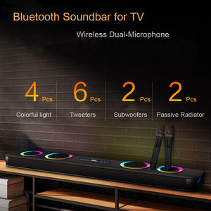 SOCOVEZ Fabricant en stock 2.1CH pour barre de son Home cinéma intérieure Bluetooth avec caisson de basses intégré pour modèle TV G68Pro-2 - Product Image 5