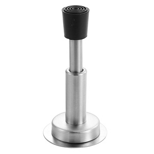 Hydraulic Door Stop <b>Buffer</b> 10cm No Drill Stainless Steel Modern Design <b>Floor</b> Mount Easy Installation Silent Entry Door Stopper - Product Image 5