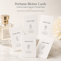 Bandes de test de parfum en forme de pagaie, logo personnalisé, papier absorbant pour tester les parfums
