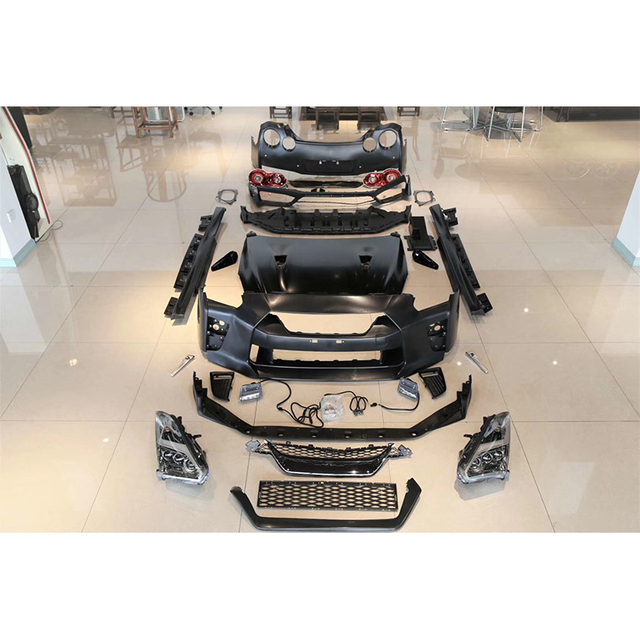Upgrade MY17 OEM Style Auto Parts PP Material Body Kit With Bumper Hood Headlight Tail Light for Nissan GTR R35 2008-2016