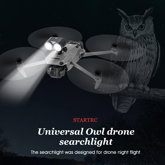 STARTRC Spotlight Expansion Accessories for Air 3 & Mavic 3 Pro Drone, Bright LED Light for Night Flying, Color Box Packaging