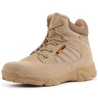 WANZHUO Vente en gros Bottes tactiques de randonnée imperméables montantes d'extérieur pour hommes Delta Desert Training Boots