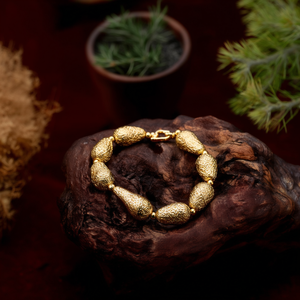 Fashion <b>Beaded</b> <b>Bracelet</b> 316L Stainless Steel PVD <b>Gold</b> Plating Sustainable Resistant - Product Image 3