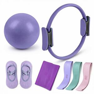 <b>Magic</b> Ring Exercise Ball With Resistance Bands Yoga Pilates Training <b>Kit</b> for Core Strength Building and Body Sculpting - Product Image 1