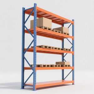 Estante de almacenamiento de palés de metal industrial de 5 niveles/4 niveles resistente azul popular - Product Image 4