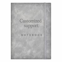 Carnet de notes A5 personnalisé en cuir avec logo imprimé, papier épais 100g, idéal pour étudiants, faible MOQ, cadeaux tendance