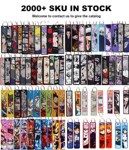 Nouvelles tendances JOJO Anime porte-clés en gros personnalisé brodé porte-clés tissé avec logo dessin animé décorer porte-clés - Product Image 6
